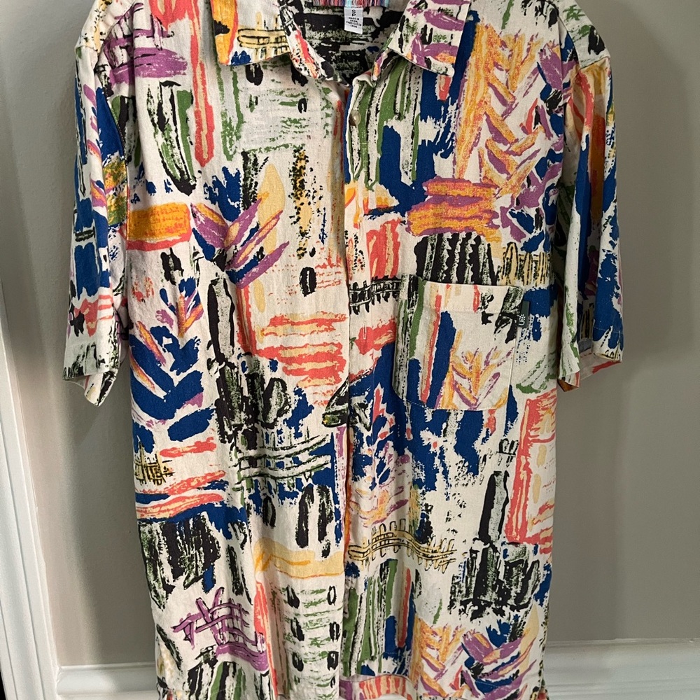 Multicolor Abstract Men's Shirt